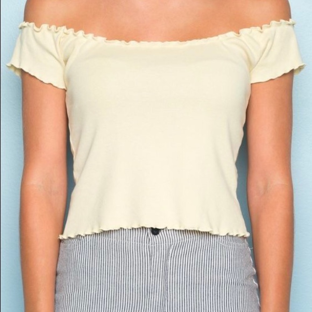 Brandy yellow crop top